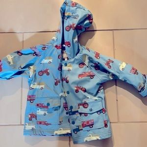 Hatley lined rain jacket trucks